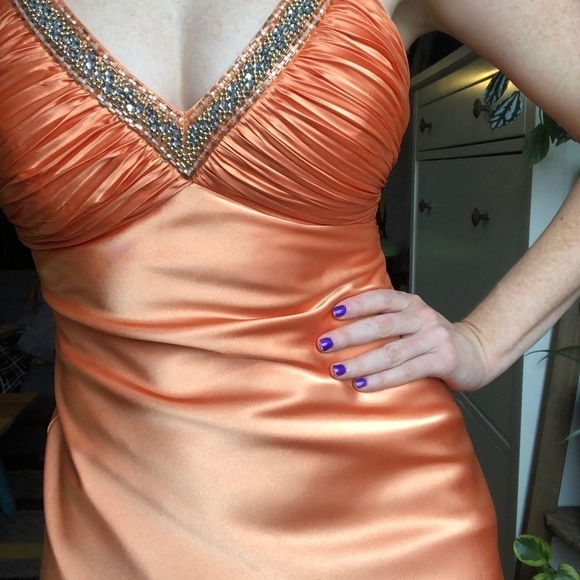 Y2K Prom Dress in orange - Picture 16 of 16